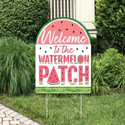 Big Dot of Happiness Sweet Watermelon - Party Decorations - Fruit Party Welcome Yard Sign