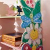 TopComfy Decorative Bookshelf Kids Olivia the Fairy Themed Girls Bookcase Hand Painted 3 Tier Flower Shaped Shelves for Kids, Pink, 16.1"*7.9"*33.1" - 3 of 4