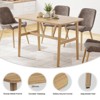 Kumasinova Modern Rectangular Dining Table for 4-6,Kitchen Dinner Table with Metal Frame,47.2" Wood Dining Table for Kitchen,Living Room - 4 of 4