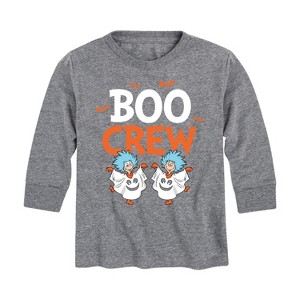 Boys' - Dr. Seuss - Boo Crew Thing 1 and 2 Long Sleeve Graphic T-Shirt - 1 of 4