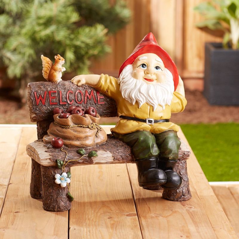 14&#34; Polyresin Greeting Sign Garden Gnome - Zingz &#38; Thingz, 4 of 12