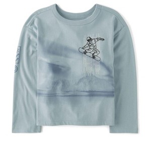 The Children's Place Boys Long Sleeve Graphic Relaxed Top - 1 of 4