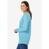Woman Within Plus Size Perfect Long-Sleeve V-Neck Tee - 4 of 4