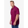 KingSize Men's Big & Tall Lightweight Stretch Mesh Piqué Button Down Shirt - 4 of 4