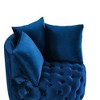 Lyngins Modern Upholstered Tufted Leisure Chair Stool with Pillows,Small Accent Chair for Living Room,Bedroom,Office - 2 of 4