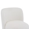 Kumasinova Armless Accent Chair with Round Pine Legs,Modern Accent Chair with Low Back,Comfy Reading Chair for Living Room,Bedroom&Balcony - 4 of 4