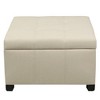 Elegant White Tufted Storage Ottoman: A Stylish and Versatile Furniture Piece for Modern Interiors - 3 of 3
