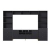 Entertainment Wall Unit, 112.50x16.90x78.70 In Multifunctional TV Stand, Media Storage Cabinet With 13 Shelves, 8 Drawers And 2 Cabinets - 2 of 4