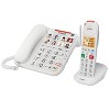 VTech® Amplified Corded/Cordless Answering System with Big Buttons and Display in White - image 4 of 4