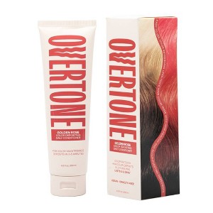 Overtone Golden Rose Daily Conditioner- Semi-Permanent Rose Gold Hair Color All Hair Types- Vegan, Cruelty-Free, Ammonia-Free, 4.5 oz Color-Deposit - 1 of 4