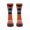 NCAA Syracuse Orange Mixer Crew Socks: Cushioned Heel & Toe, Knit, Adult Large - 2 of 3