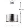 Chloe Lighting Sierra Farmhouse 1 Light Chrome Ceiling Pendant 15" Wide - 3 of 4