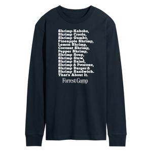 Men's - Forrest Gump - Bubbas Shrimp List Long Sleeve Graphic T-Shirt - 1 of 4