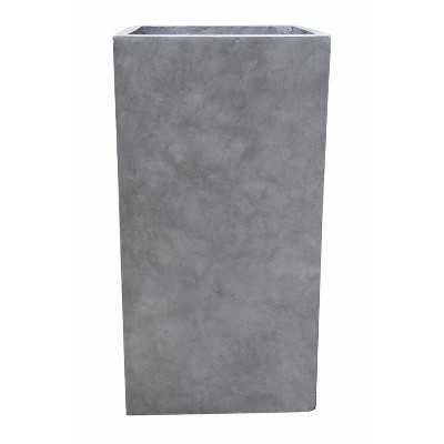 24" Square Concrete/Fiberglass Modern Indoor/Outdoor Planter Natural - Rosemead Home & Garden, Inc.