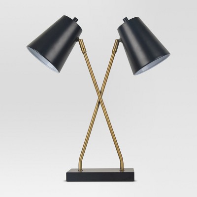 dark gray table lamp