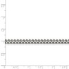 Black Bow Jewelry 4mm Stainless Steel Heavy Flat Curb Chain Necklace - 2 of 4