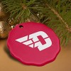 University of Dayton Flyers Logo Porcelain Scalloped Holiday Christmas Tree Ornament - 4 of 4
