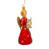 De Carlini Italian Ornaments 5.0 Inch Angel With Golden Harp Christmas Tree Ornament , Ornament Religious Italian Glass Instrument (1PC) - 3 of 3