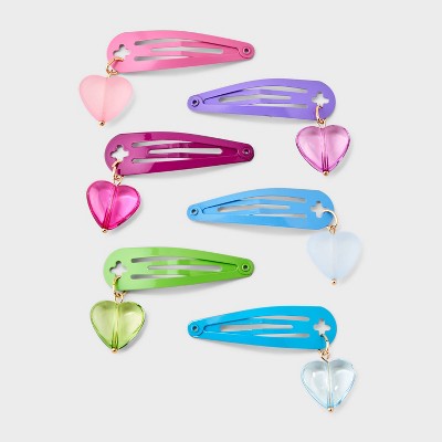 Girls&#39; 6pk Heart Charms Clip Set - art class&#8482;