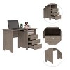 Depot E-Shop Computer Desk with Open Storage Shelf and 3-Drawers - 4 of 4