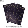 Unique Bargains Gift Wrap Paper Glossy Coated Paper 27.56 x 19.69" 5 Pcs - 3 of 4