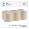 Scott Essential 100% Recycled Fiber Hard Roll Towel, 1-Ply, 8" x 700 ft, 1.75" Core, Brown, 6 Rolls / Carton - 2 of 4
