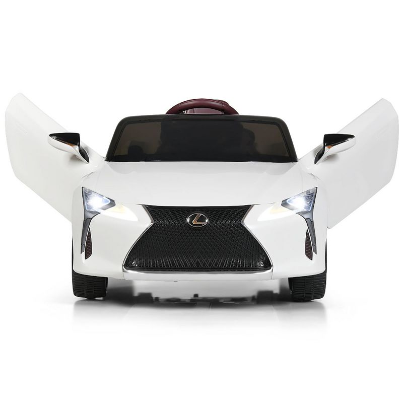 Costway 12V Kids Ride on Car Lexus LC500 Licensed Remote Control Electric Vehicle White, 1 of 11
