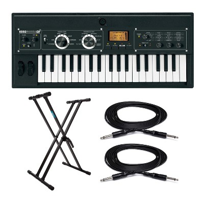 Korg microKORG XL+ 37-Key Synthesizer/Vocoder Bundle with Stand and Cables