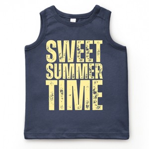 The Juniper Shop Sweet Summer Time Block Distressed Youth Tank Top - 1 of 4