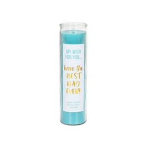 Totalee Gift The Best Day Ever My Wish Candle Wax Blue 11.6 oz - 1 of 2