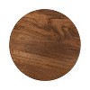 Kate and Laurel Omar Round Side Table, 14x14x18, Walnut Brown - 4 of 4