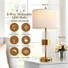 Set of 2 Modern Table Lamps with Touch Control and USB Charging Ports, Nightstand Lamps with LED Light for Bedroom or Living Room-The Pop Home - 4 of 4