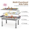 Kinder King Kids Play Table with 2 Chairs, Block Surface, Paper Roll, Built-In Storage - 4 of 4