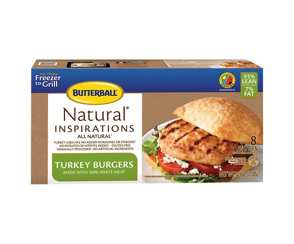 Butterball All Natural White Turkey Burger - 2lb