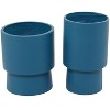 Olivia & May 2pc Modern Round Ceramic Planter Pots - 3 of 4