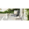 Okak Aluminum Patio Accent Chairs Upholstered Dining Chair for Outdoor Use,Set of 1/2,Modern Lounge Chair for Garden&Backyard - 4 of 4