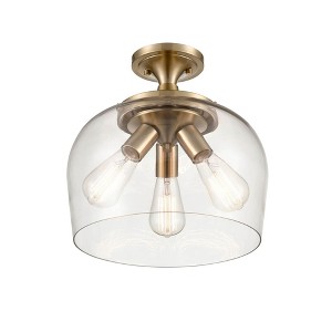 Millennium Lighting Ashford 3 - Light Flush Mount in  Modern Gold - 1 of 4