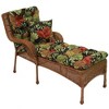 Blazing Needles, 74-inch by 19-inch Squarded Outdoor Spun Polyester Tufted Chaise Lounge Cushion - 2 of 2