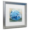 Trademark Fine Art - Jeanette Vertentes Beach Comber Dark Blue Matted Framed Art - 3 of 4