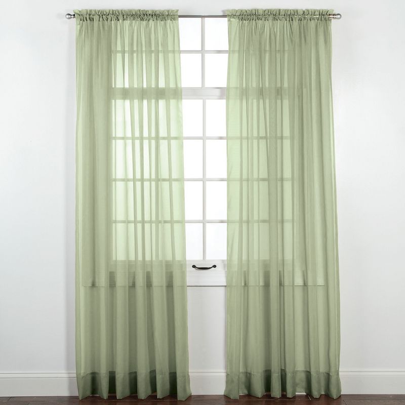 Collections Etc Elegance Sheer Window Curtain Panel, Single Panel,, 2 of 3
