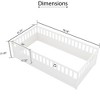 Floor Bed, with Super High Security Barrier, Children's Floor Bed Frame - 2 of 4