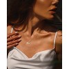 Molenia Shell Pearl Charm Necklace for Women, 14k Gold Plated 925 Sterling Silver Seashell Pendant Beach Necklaces Dainty Summer Birthday Gift for Her - 4 of 4