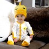 Pavilion Gift Company - Yellow Mini Monster - 6-12 Months Sleeper - One Piece Pajamas - 3 of 4