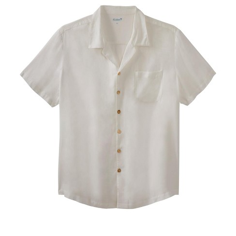 Solid Rayon Short Sleeve Shirt