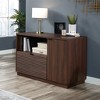 Englewood Storage Credenza: Sauder Modern Home Office Cabinet with Adjustable Shelf & File Drawer - 2 of 4