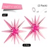 PartyWoo Foil Balloons Pink Starburst Point 42 Inch 2 pcs - 4 of 4