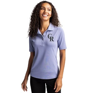 Colorado Rockies Cutter & Buck Virtue Eco Pique Recycled Womens Polo - 1 of 1