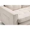 NicBex Couches for Living Room 3 Fold Sofa Velvet linen fabric Convertible Futon Couch Sleeper Sofabed Pull Out Couch Bed - 4 of 4