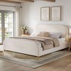 Christopher Knight Home Olga Modern Linen Upholstered Bed Frame with Curved Headboard - 2 of 4