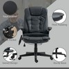 Resenkos Computer Desk Chair, Massage Office Chair, Heated Reclining Computer Chair With 6 Vibration Points,Black - 2 of 4